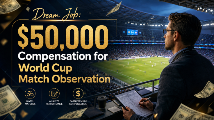 Dream Job: $50,000 Compensation for World Cup Match Observation